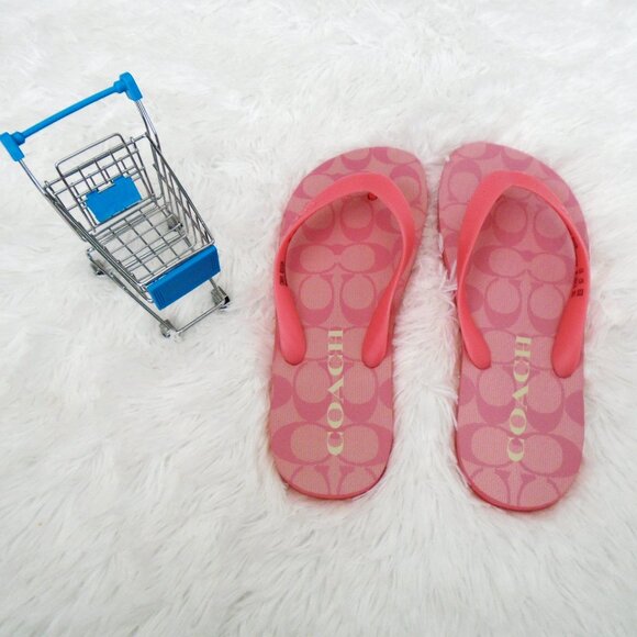 Coach Zak Flip Flips Womens Taffy 8B - Picture 5 of 11